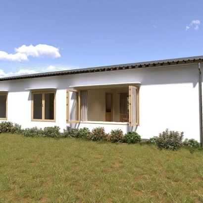 Mẫu nhà cấp 4 đẹp với thiết kế hiện đại tại Long An