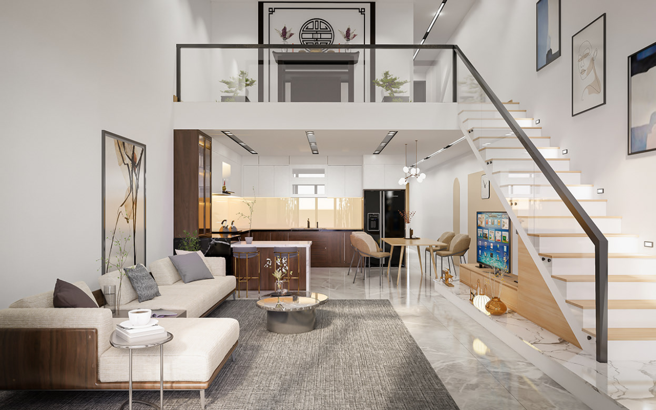 Mẫu nhà cấp 4 có gác lửng được ưa chuộng nhất hiện nay