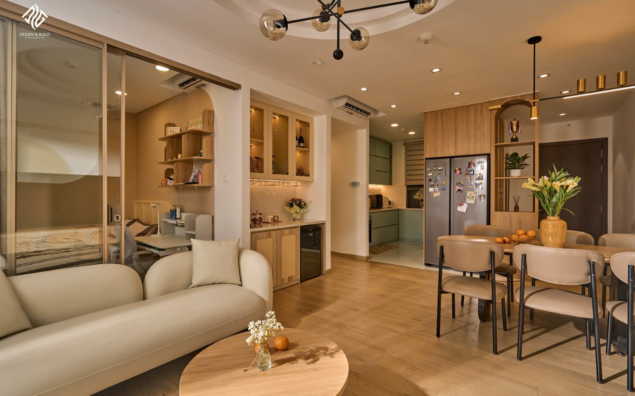 Hoàn thiện nội thất nhà phố phong cách tối giản tại Quận 7