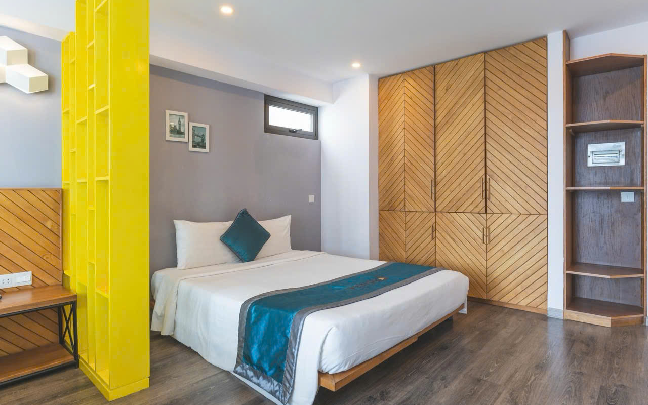 Thiết kế phòng ngủ sang trọng cho căn hộ hai phòng ngủ tại Hà Nội