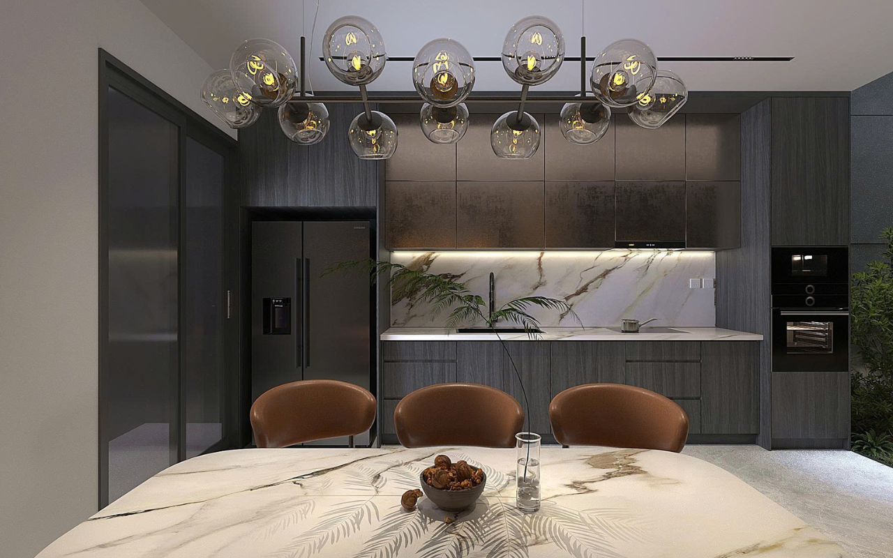 Nội thất chung cư The Sun Avenue tối ưu không gian nhỏ