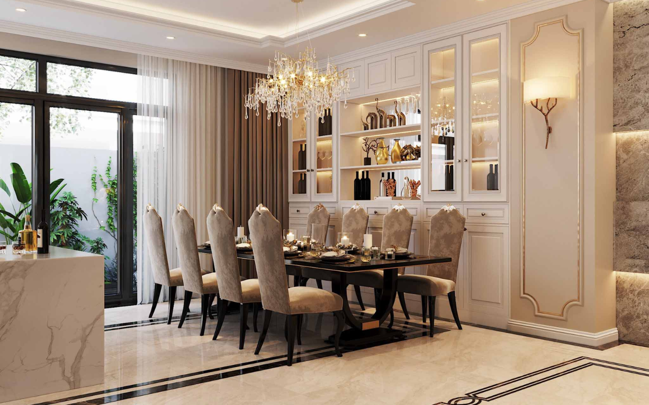 Nội thất nhà đẹp phong cách tân cổ điển tại Bình Dương