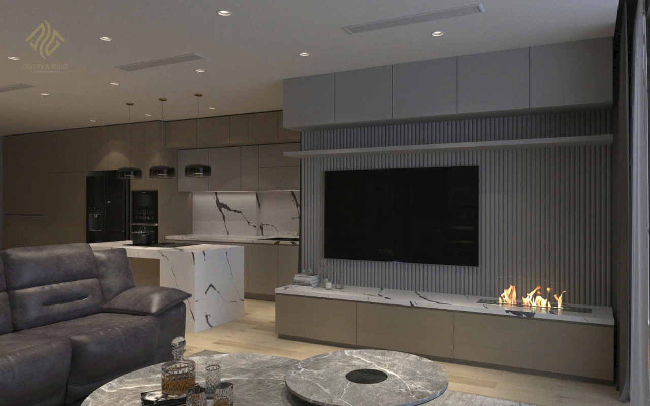 Phòng khách đẹp phong cách Luxury tại biệt thự Lakeview Quận 9