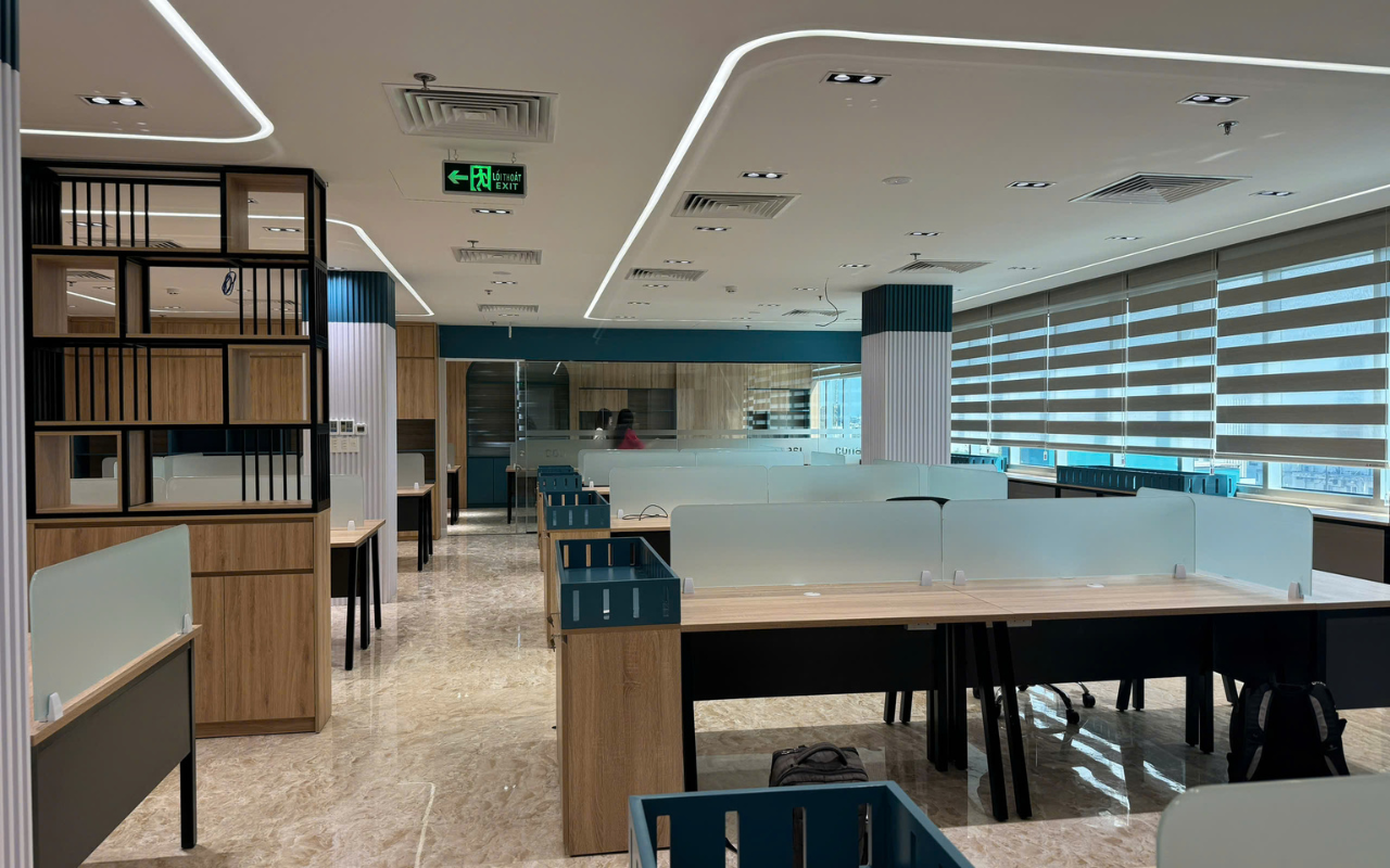 Thi công nội thất văn phòng hiện đại tại Quận 7
