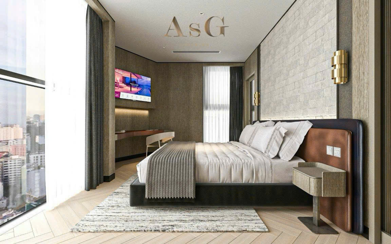 Thiết kế nội thất phòng ngủ hiện đại tại Vinhomes Grand Park